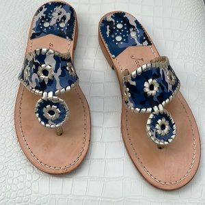 Jack Rogers Whipstitch Jacks Camo size 7M